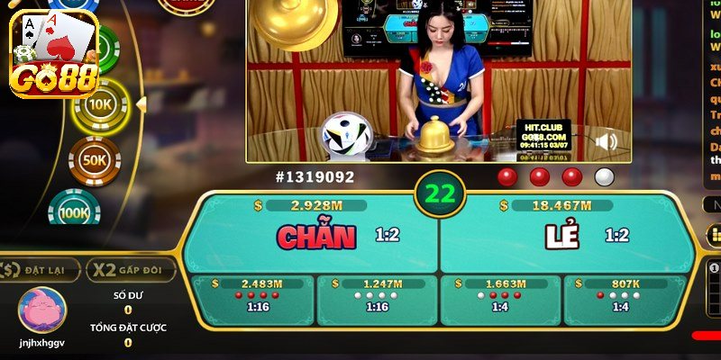 Trò chơi xóc đĩa trên livestream tại Go88 mang đến sự thú vị